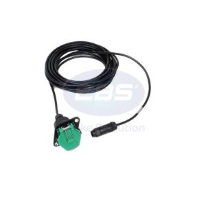 CABLE + SOCKET; FOR POWER ISO 7